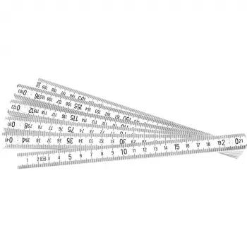 BRÜDER MANNESMANN PVC-leddemål 2 m, 10 segmenter, EG klasse III 810-PVC-2M