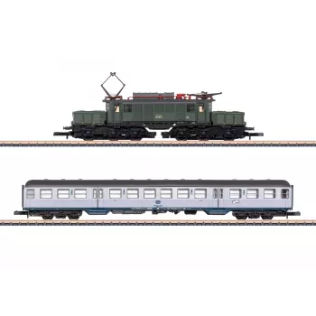 Märklin 81221 Z-spor togsæt - 175 år Geislinger Steige DB Baureihe 50 damplokomotiv med 3 godsvogne, spor og styreenhed