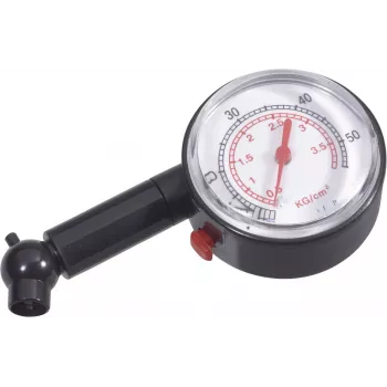 Brüder Mannesmann 054T Stift-dæktrykmåler, 0,5-3,5 bar / 7-50 psi, analog, metalhus, lommeclip