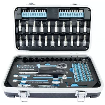 BRÜDER MANNESMANN QUANTOOL Q25003 116-delt 1/4 inch bitsæt med sikkerhedsbits
