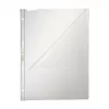 Leitz 4744-0000 PVC transparent A4 dokumentlomme, 2-hulsstansning, 50-pak