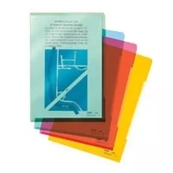 LEITZ A4 Document Sleeves 0.15 mm Assorted Colours, Pack of 10 4153-02-99