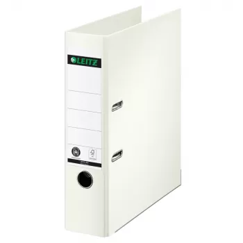 LEITZ 180° arkivmappe A4 80 mm hvid helpapirbetræk 1007-00-01