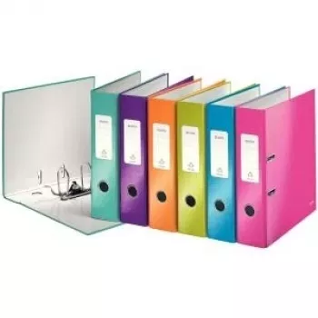 LEITZ WOW 180° arkivmappe A4 80 mm sorterede farver (10-pak) 1005-10-99