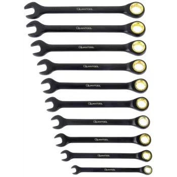 BRÜDER MANNESMANN Q25210 Quantool ring-gaffelnøglesæt 10-delt 8-19 mm