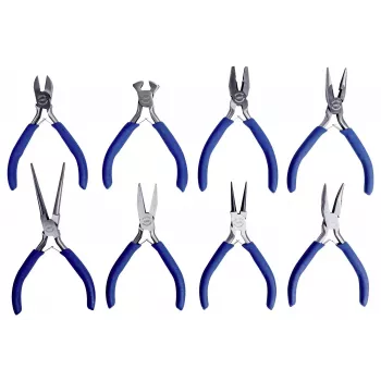 Brüder Mannesmann 8-Piece Precision Pliers and Tweezers Set 10808