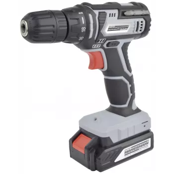 BRÜDER MANNESMANN M17680 20V Cordless Drill Driver with 1.3Ah Li-Ion Battery, 2-Speed, 35Nm, LED Light