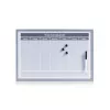ZELLER planlægningstavle 60 x 40 cm magnetisk whiteboard med aluminiumsramme 11515