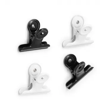 Zeller magnetiske clips sort metal 4,0 x 1 sæt (11264)