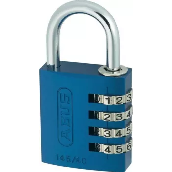ABUS 488078 massivt messinglås med hærdet stålbøjle, 45 mm hus, forskelliglukkende, 2 nøgler ABVS48807
