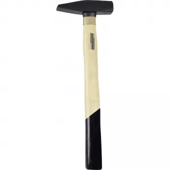 BRÜDER MANNESMANN Fitter's Hammer 300 g DIN 1041 with Welded Steel Handle, Cross Peen, Ergonomic Grip, Color-Contrasting Design 76503