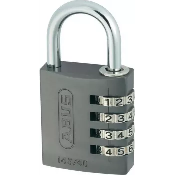 ABUS 48806 massiv messinghængelås med hærdet stålbøjle, nøglebetjent, 30 mm ABVS48806