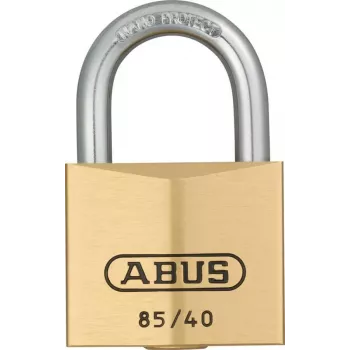 ABUS 85/40 messinghængelås med hærdet stålbøjle, 40 mm, enslåsende, 2 nøgler 806308