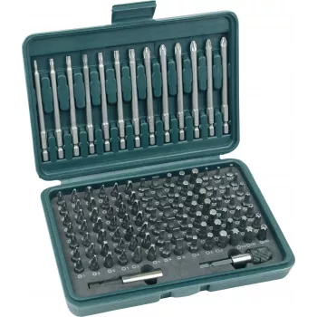 BRÜDER MANNESMANN 113-delt bit-boks-sæt, S2-stål-bits i etui 29830