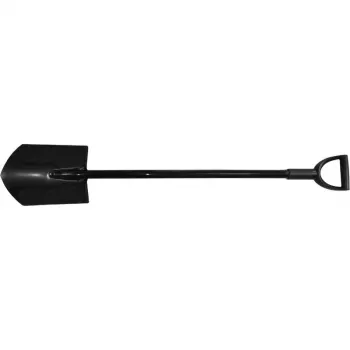 BRÜDER MANNESMANN M63120 metalspade 1180 mm sort til at stikke græstørv og skære rødder