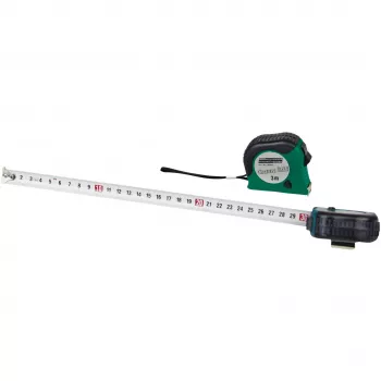 Brüder Mannesmann M80503 5 m målebånd med 19 mm stålbånd, gummeret ABS-hus, metrisk, klasse II