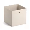 ZELLER opbevaringsboks i fiberstof beige 27L foldbar terning 14111