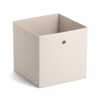 ZELLER opbevaringsboks i fiberstof beige 27L foldbar terning 14111