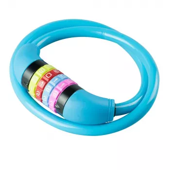BURG WÄCHTER kabellås til cykel 210 C 65 BOYS, lyseblå, 650 mm 39540