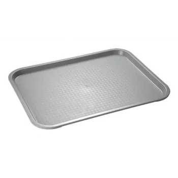 APS Fast Food Tray 410 x 305 mm, Grey Polypropylene, Height 20 mm, 1 Piece (538)