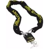 BURG WÄCHTER SKM 8/90/NI50 Chain Lock, 900 mm Hardened Square Chain, Black Textile Sleeve 14160