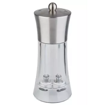 APS 40545 2-i-1 salt- og peberkværn 18,5 cm rustfrit stål akryl