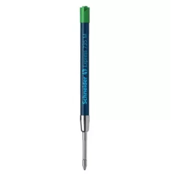 Schneider Express 735 kuglepen – grønt blæk, rustfrit stål, medium (G2) 50-7364