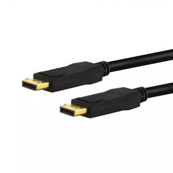 E+P DisplayPort-kabel 5 m DP2/5 - 4K 60Hz, forgyldt, tredobbelt afskærmet 1538005