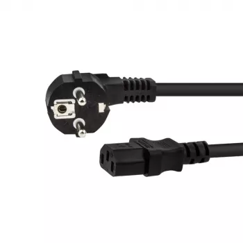 E+P SW 14 koldapparat-tilslutningskabel 2,0 m sort Schuko til IEC C13