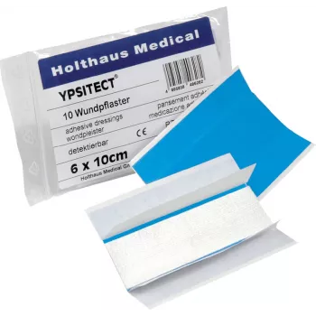 Holthaus Medical YPSITECT blåt elastisk plaster 6 x 10 cm, 10 stk. 40628