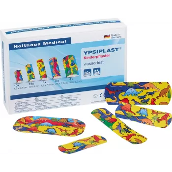 Holthaus Medical YPSIPLAST 40790 farvet plastersæt, 50 stk., hypoallergen, vandafvisende, latexfri