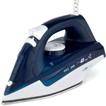 Clatronic DB 3704 dampstrygejern rustfrit strygesål blå/hvid 2200 W 263856