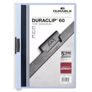DURABLE Duraclip 6 mm klemhæfter A4 blå (25-pak)