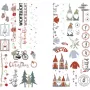Rayher dekorationsartikel transferfolie Nordic Winter flerfarvet 2 ark (31663000)