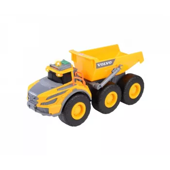 Dickie Toys Volvo A60H Articulated Hauler 1:24 Scale Construction Vehicle with Light and Sound 203723007