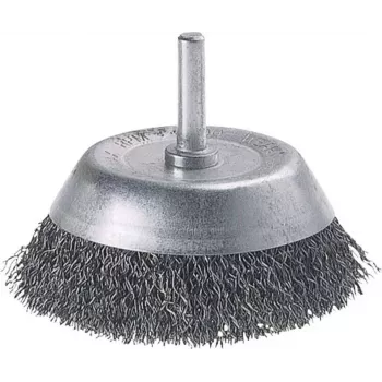 Wolfcraft kopbørste med 1/4 inch (6,3 mm) skaft, 50 mm knudret ståltråd, 12 500 omdr./min., model 2108000