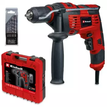 Einhell TC-ID 720/1 E Kit slagboremaskine 720 W med 5-delt borsæt og bæretaske 4259846