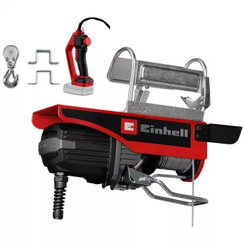 Einhell 2255161 Cordless Wire Rope Hoist 250/500 kg, 18 V Power X-Change, Brushless, 12 m Rope