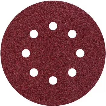 Wolfcraft 2251100 excenterslibeskiver, 125 mm, korn 120, velcrolukning, 8-huls udsugning, 25 stk.