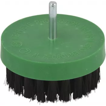 Wolfcraft 2713000 Polerbørste, 80 mm diameter, Bomuld, 6 mm Stamme, 4500 o/min