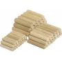 Wolfcraft trædyvler 8 mm x 40 mm, 150 stk., bøg, rillet, DIN 68150 2907000