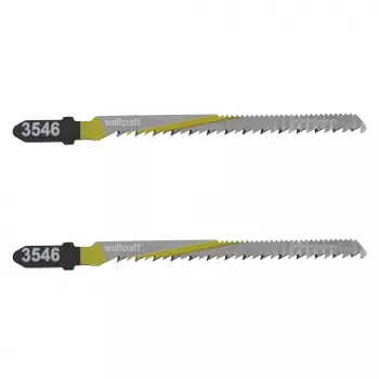 Wolfcraft 3546000 T 101 B stiksavblade, T-skaft, HCS, 100 mm, 2-pak