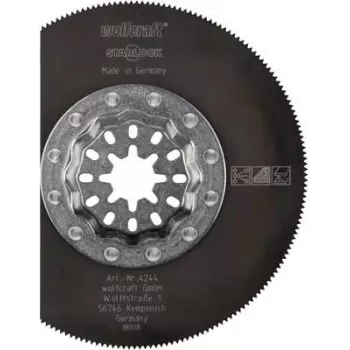 Wolfcraft 4244000 segmentklinge 85 mm HSS til oscillerende multifunktionsværktøj, 1 stk.