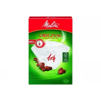 Melitta Original filterpapir 1x4 hvid 80 stk. 87999-20