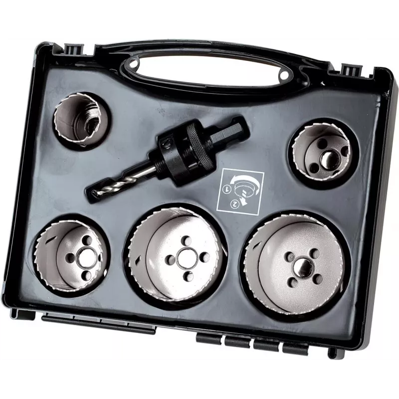 Wolfcraft 5423000 hulsavsæt, 8-delt