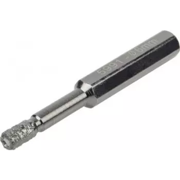 Wolfcraft 5991000 diamantbor 6 mm sekskantskaft til fliser, stentøj, granit, marmor, keramik