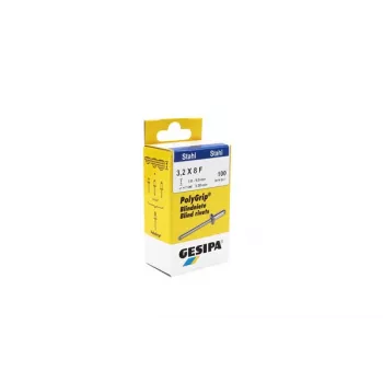 GESIPA PolyGrip® blindnitte 3,2 x 8 mm stål/stål, 100 stk. 1464887
