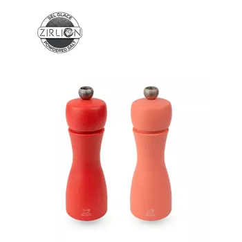 Peugeot Tahiti Peber- og saltkværnsæt, 2 stk., 15 cm, rød