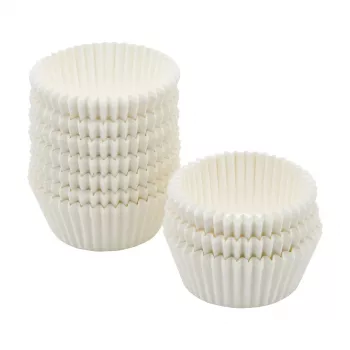 FACKELMANN 21615 Muffin & Cupcake Liners, Greaseproof Baking Paper, White, 5.0 cm Diameter, 250 Pieces