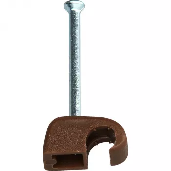 Heinrich Kopp kabelclip med søm, bundtdiameter 4-7 mm, brun, 50 stk. 342606089